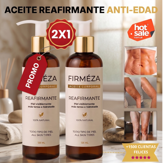 Aceite Corporal Reafirmante - Combate celulitis, flacidez y arrugas